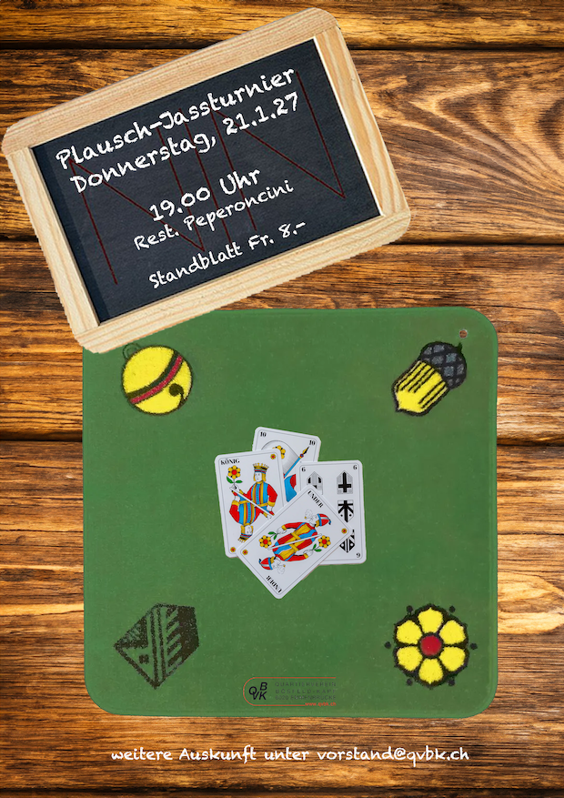 Jassturnier 21. Januar 27